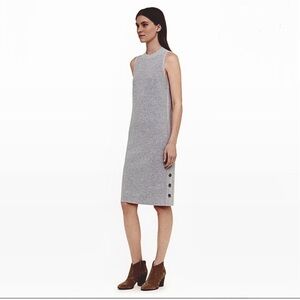 Club Monaco Sleeveless Knit Sweater Dress Gray Size M